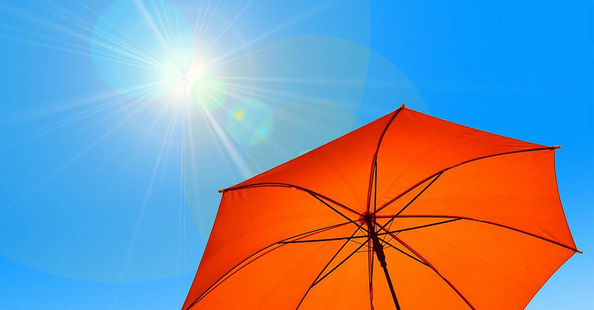 Sun on Umbrella