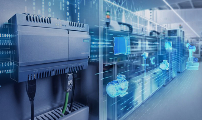 A programmable logic controller.