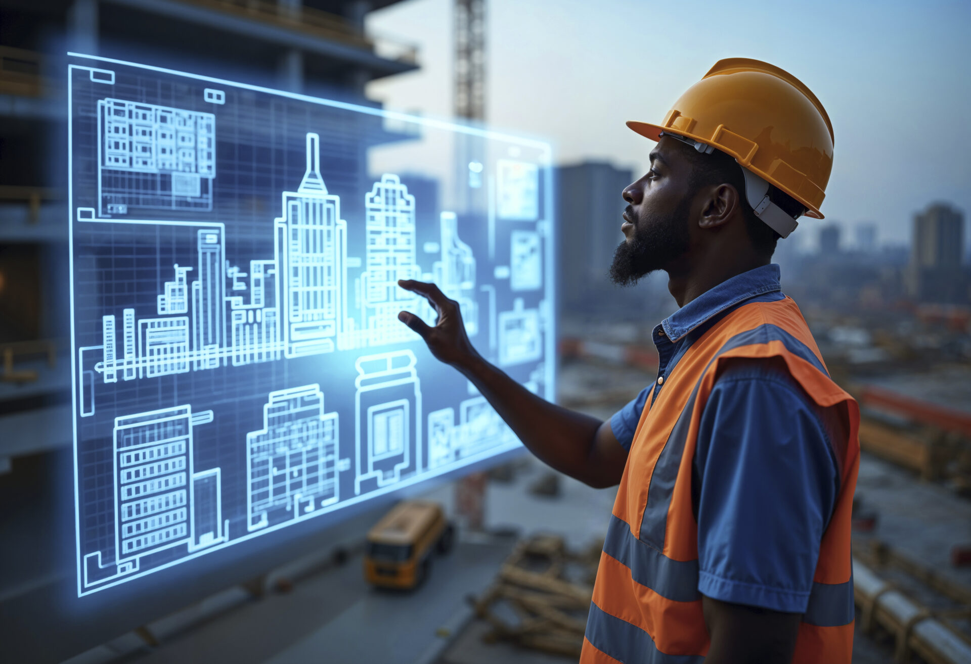 futuristic-technology-concept Managed Service Center illustration